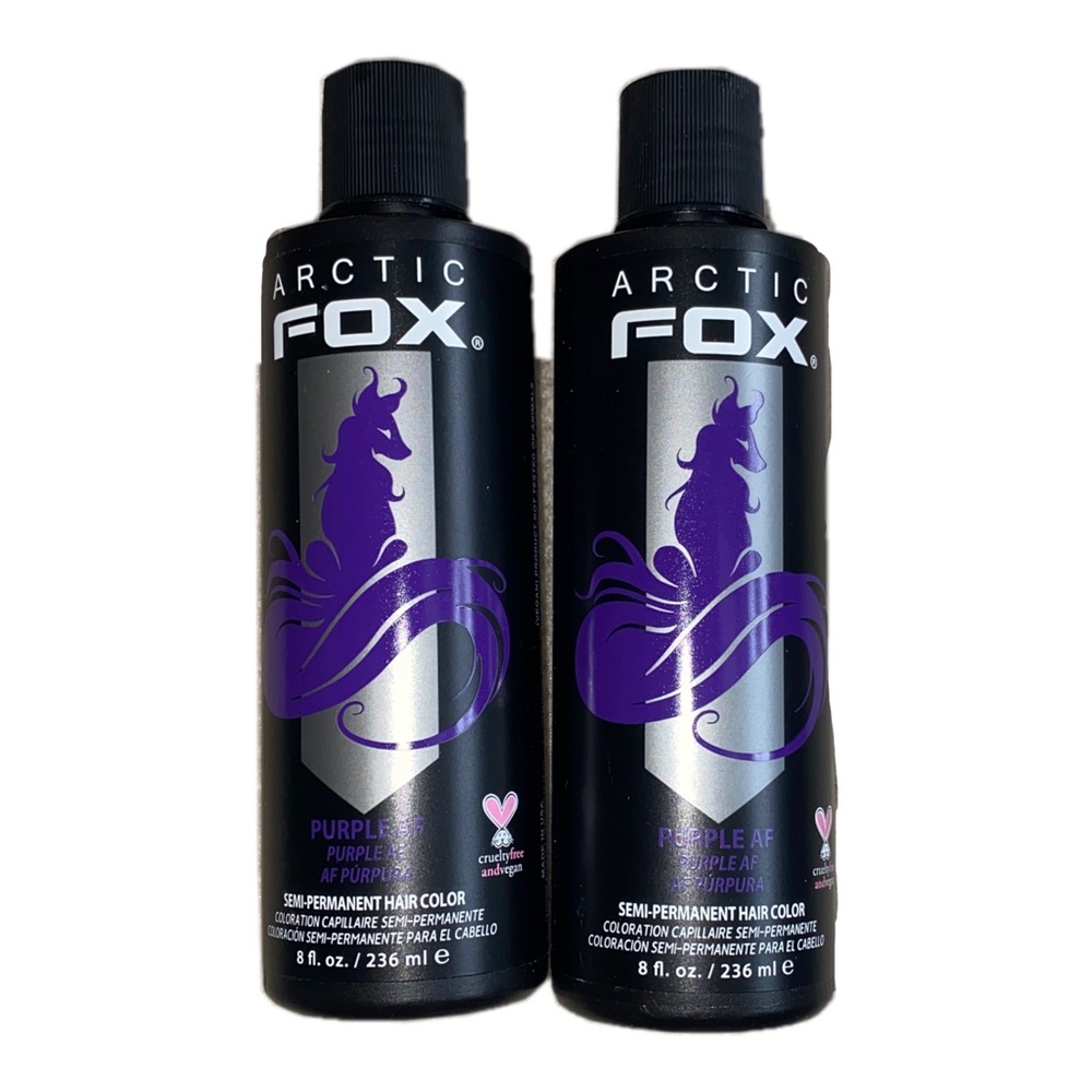 Arctic Fox Hair Dye Purple AF 2 Bottles Unused Unopened